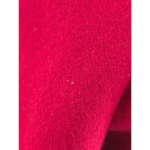 Anthropologie Tulle Long Line Red Pockets Wool Blend Lined Women's Jacket XL - Picture 7 of 11